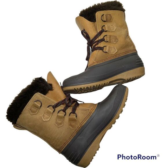 Sorel Badger Waterproof Winter Boots Tan/Brown Size 6 - Picture 7 of 10